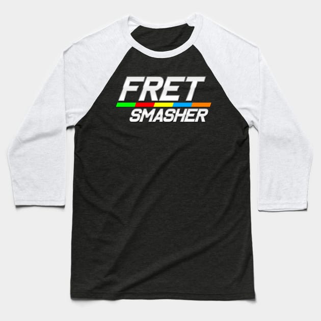 Fret Smasher Logo Baseball T-Shirt by Lavoie Studios